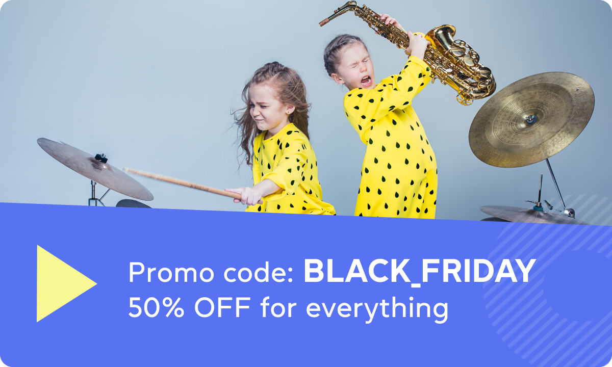 Promo code: BLACK_FRIDAY 50% OFF for everything