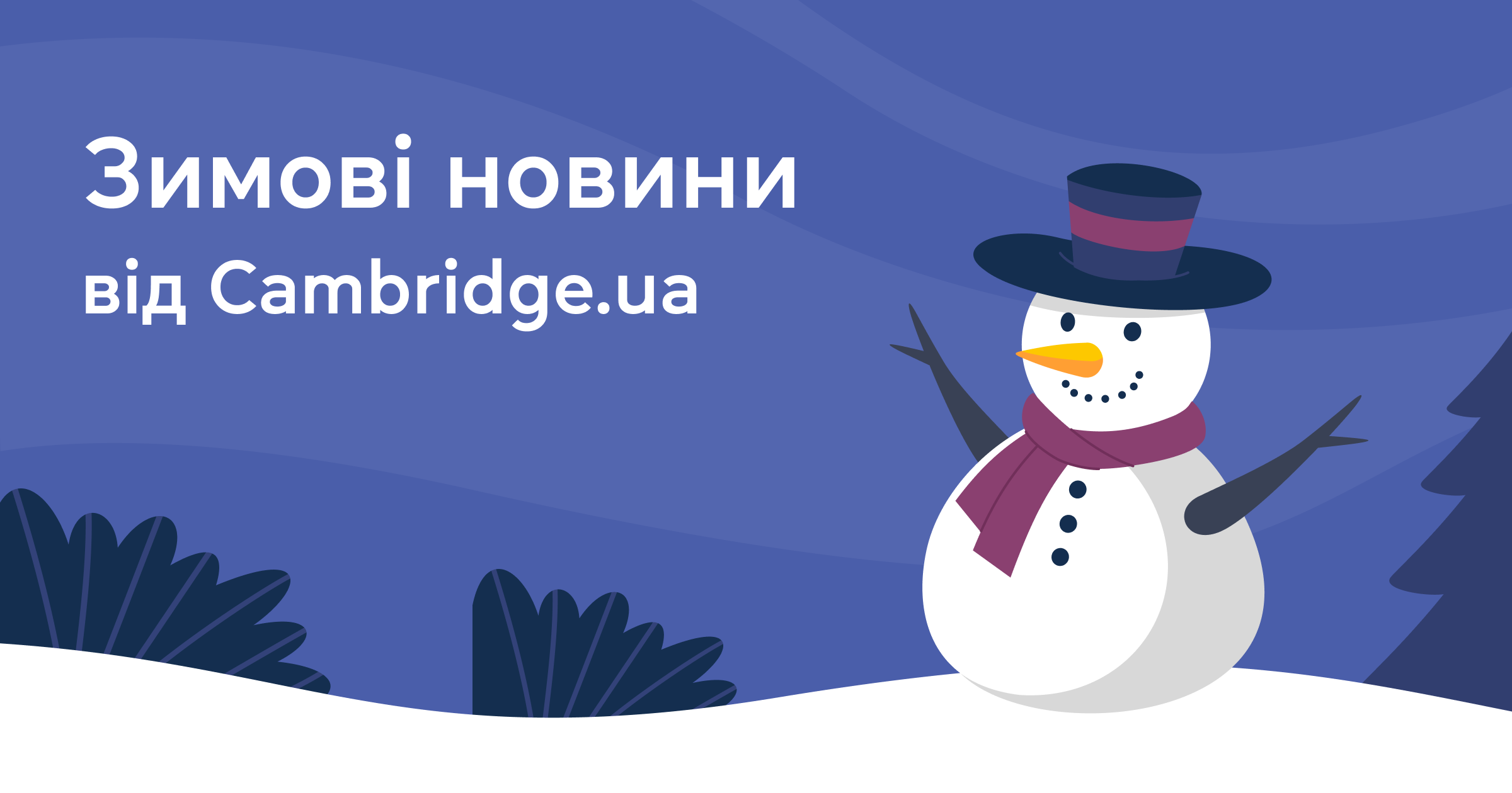 Зимові новини від Cambridge.ua