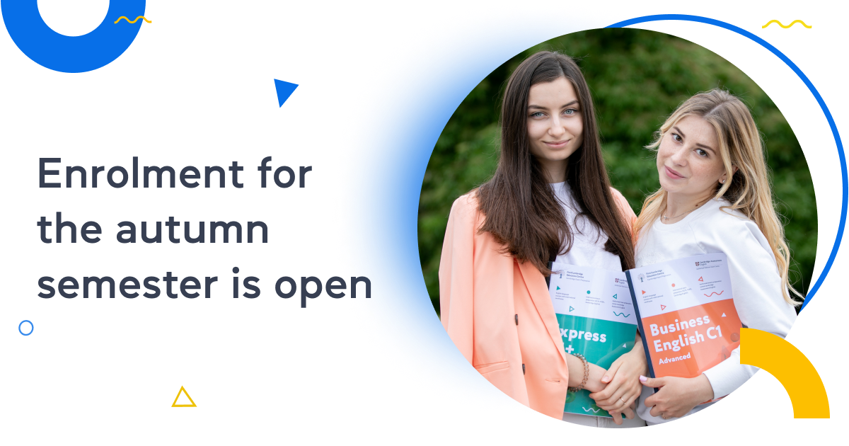 Enrolment for the autumn semester is open